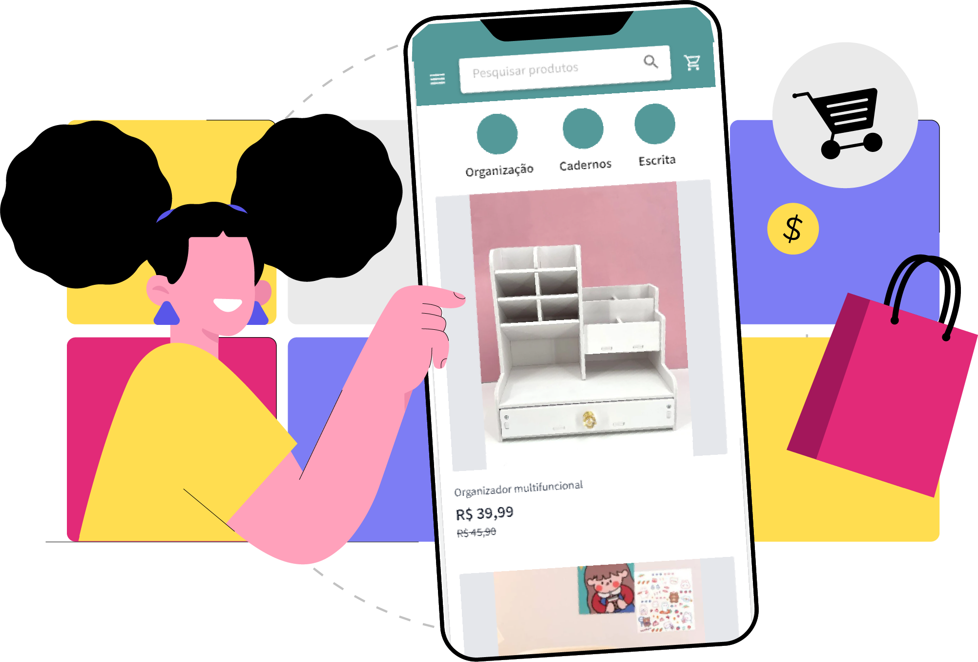 Two people smiling and holding Vimeo and Behance cards.